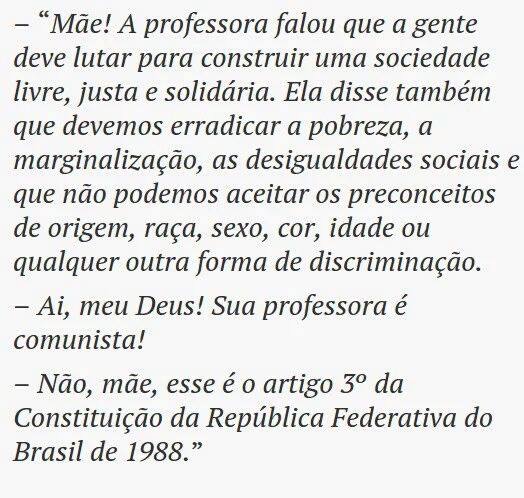 A Constituição e a riqueza não é comunismo