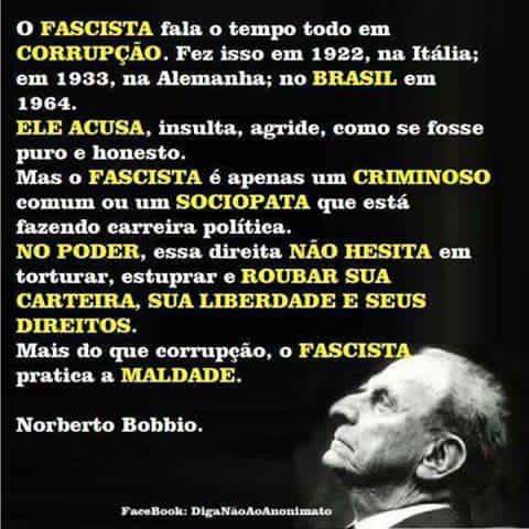 Fascista comportamento por Bobbio